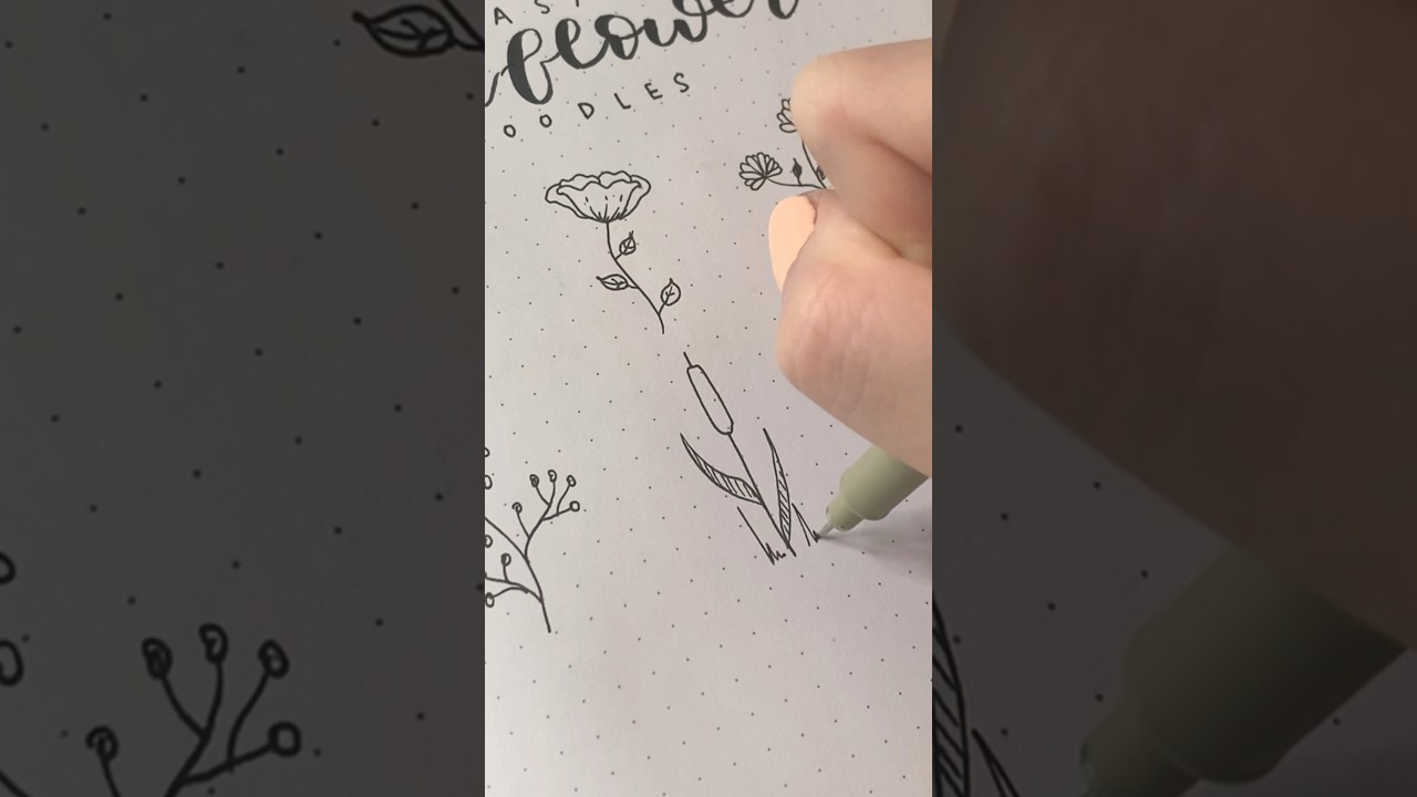What are these called?! Easy wildflower doodle part 5 