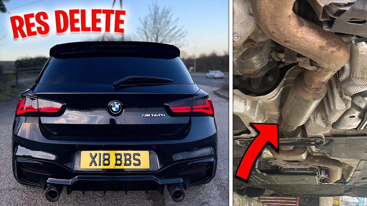 MY BMW M140i GETS SINGLE RES DELETE!! *OMG* - YouTube