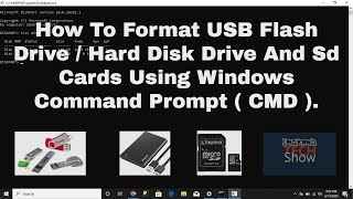 How To Format Corrupted  USB Drive , SD-Card and Hard Disk Drive Using Command Prompt ( C M D )
