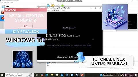 🎥 TUTORIAL LINUX UNTUK PEMULA #1 | Cara Install CentOS Stream 9 di VirtualBox (Windows 10)