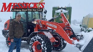 Our favorite ❄snow❄ pushing machine | Kubota R630 Wheel Loader