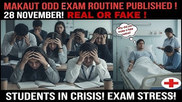MAKAUT ODD SEMESTER DATE PUBLISHED 😮! FAKE OR REAL 🤔 ! | DSZ 