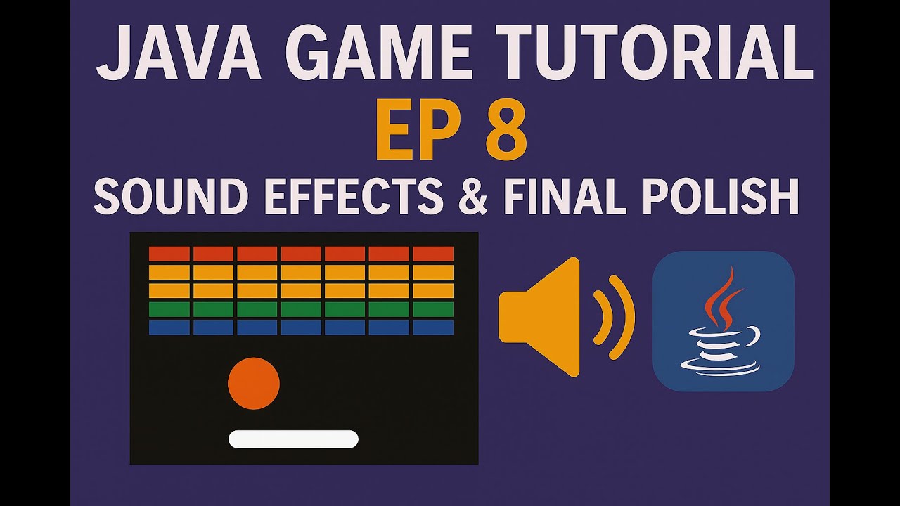 Java Game Tutorial Ep.8 — Sound Effects & Final Polish (NetBeans) - YouTube