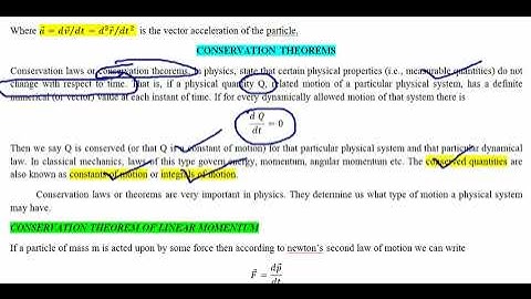 2. Mechanics of a single particle