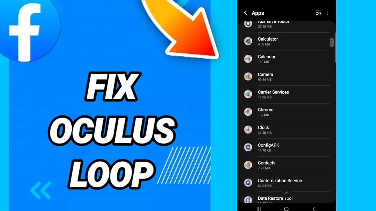 How to fix oculus loop On Facebook