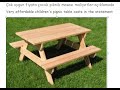 çocuklar için piknik masası yapımı / Making a picnic table for children