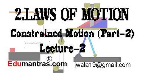 Laws of Motion  Lecture-2 ( Constrained Motion- Part-2 )