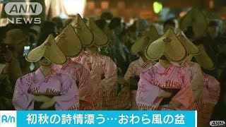 五穀豊穣を祈る「おわら風の盆」始まる　富山市(17/09/03)