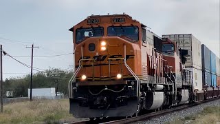 Bnsf Sd70Mace 9749 & H1 C44-9W Lead Killer Clic Duo On I-Bnsl