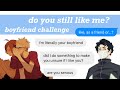 do you still like me? | haikyuu boyfriend challenge