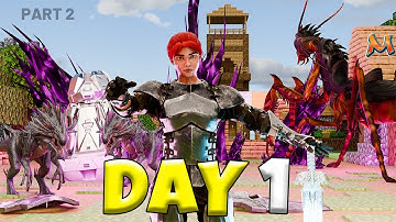 DAY 1 [PART 2] OF HOW A DUO CLAIMS *MINECRAFT CAVE* AT A 1000+ POP WIPE - MESA 2 MAN - ARK: SE