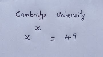 Cambridge University 🎓 Test Question | Can you solve ?