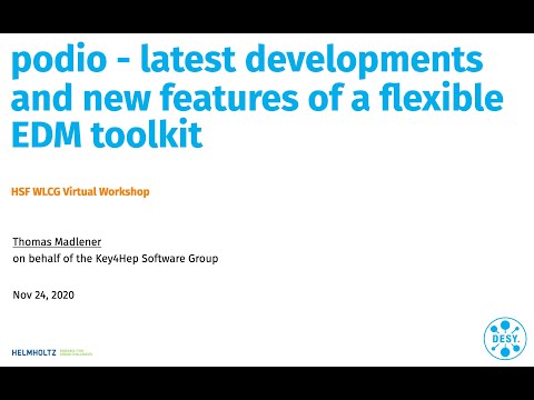 podio - latest developments and new features of a flexible EDM toolkit