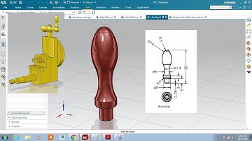 #NX CAD #SHAPER HEAD ASSEMBLY #Handle PART 10