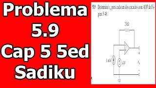 [Electric Circuits/Electronics] Sadiku 5th Ed. Problem 5.9 - Ideal Operational Amplifier