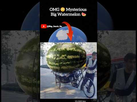 OMG 😳 Mysterious Big Watermelon 🍉 on google map and google earth 🌎 #shortvideo #shorts #viralvideo