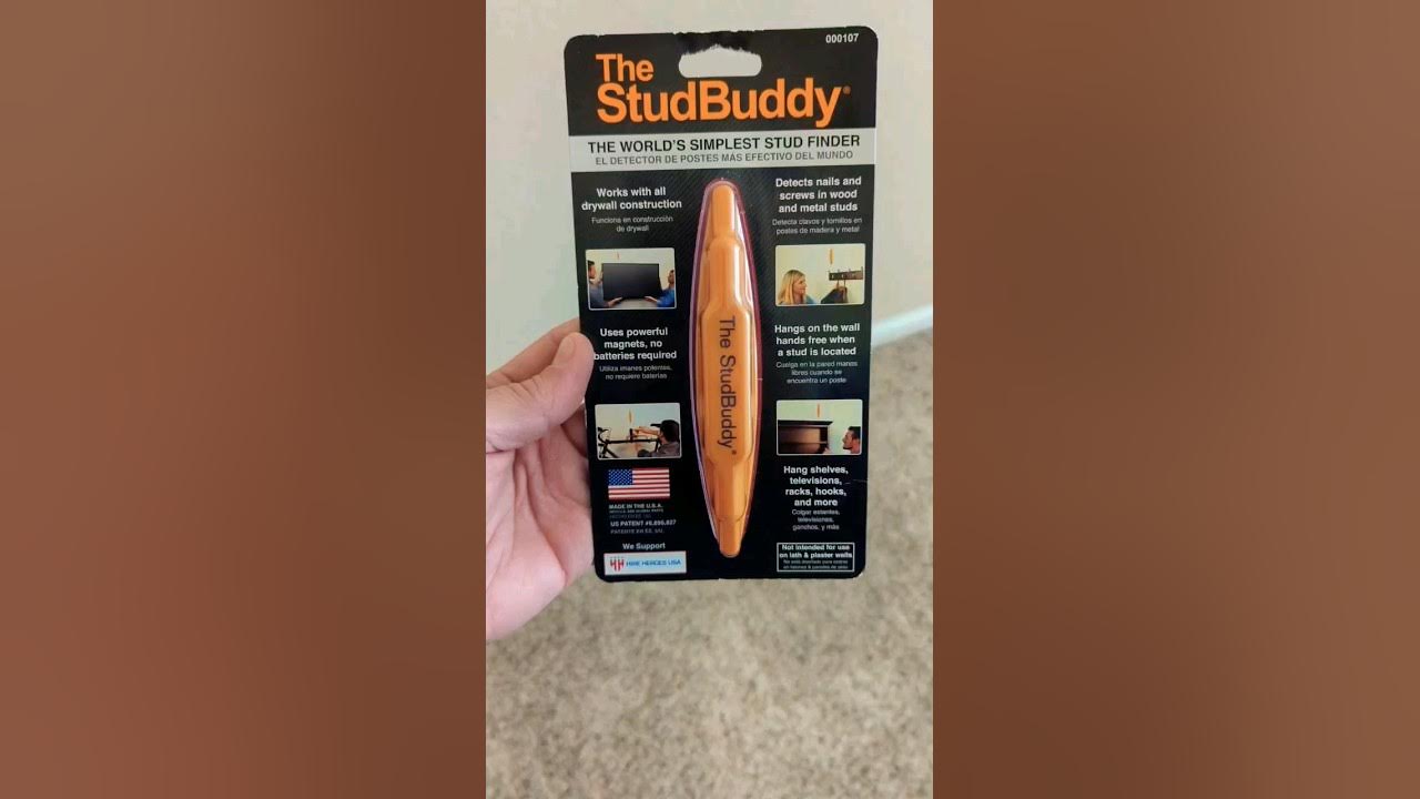 The StudBuddy Simplest Stud Finder for Metal and Wood Studs - Made