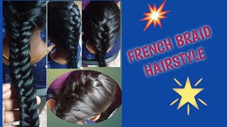 French braid hairstyle || look a like || priyaholic