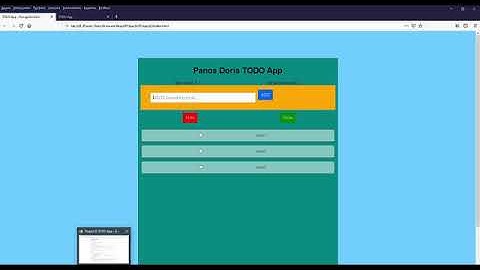 Project0- Panagiotis Doris - ToDo APP- Harvardx- EDx