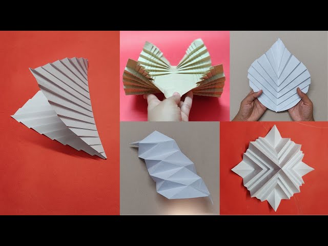 Learn Origami 02, Basic Paper fold patterns, How to make origami basic  folds