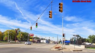 Traffic Lights & Old Flashing Pedestrian Signals | 7 Mile & James Couzens