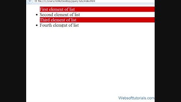 jquery tutorials in hindi / urdu - 10 - jquery even / odd selectors