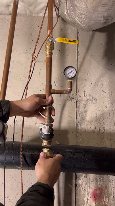 Installing a#ProPress valve after the pressure reducer which makes servicing the pressure valve#easy