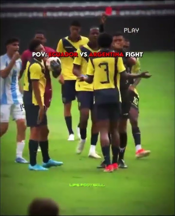 The Argentina Vs Ecuador Match Was Insane🤯🤫 #shorts #football #soccer