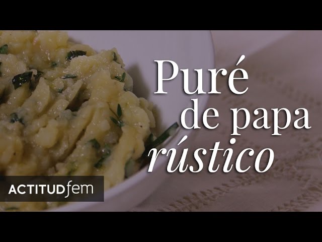 Receta original de puré de papa | Puré de papa rústico: receta navideña |  Zahie Tellez - YouTube