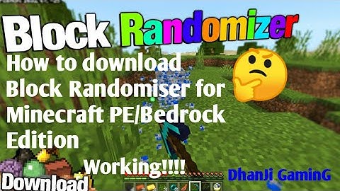 Block Randomizer fo Minecraft PE/Bedrock Edition||working Data pack