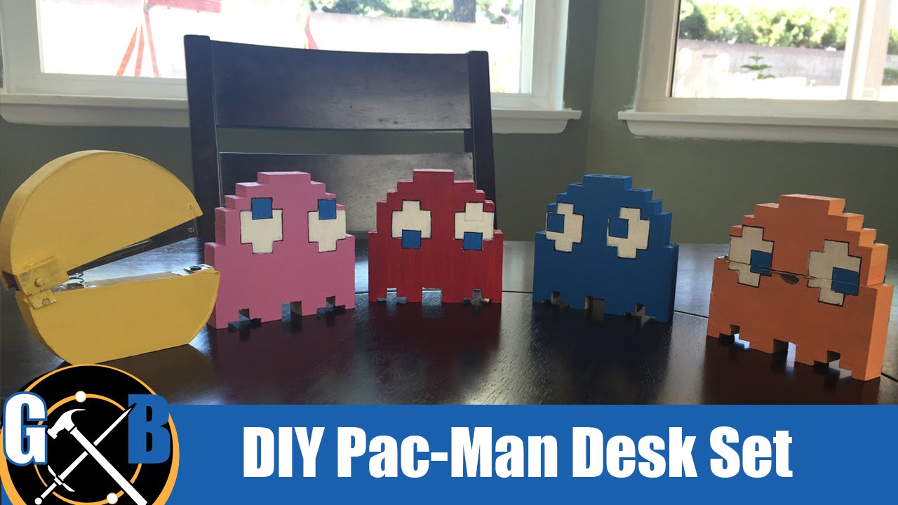 Make A Retro Diy Pac Man Desk Set How To Youtube