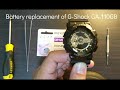 G-Shock GA-110GB Battery replacement