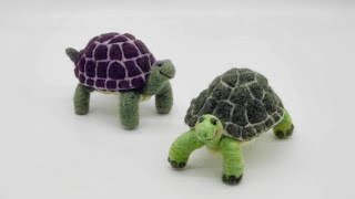 Needle Felt Turtle Tutorial Fully Posable with Armature