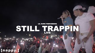 Lil Durk performing 'Still Trappin' Live at SMURKCHELLA