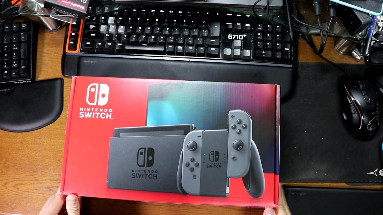 開封動画】#85「Nintendo Switch Joy ConLRグレー バッテリー持続時間が長くなった新モデル」 - YouTube