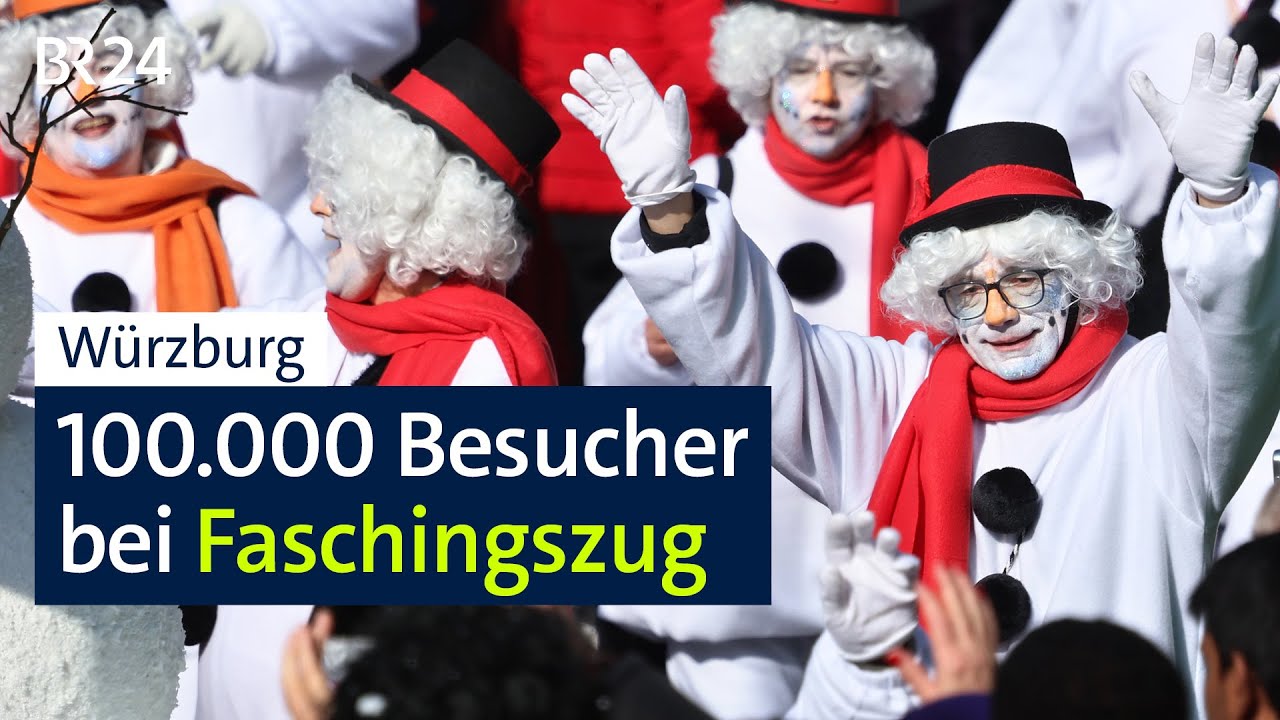 Würzburg: 100.000 Besucher bei Faschingszug | BR24