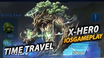 X-HERO: Dinosaur Control Time Travel Level 1 to Level 5 - IOSGAMEPLAY Epic Heroes- Save Animals