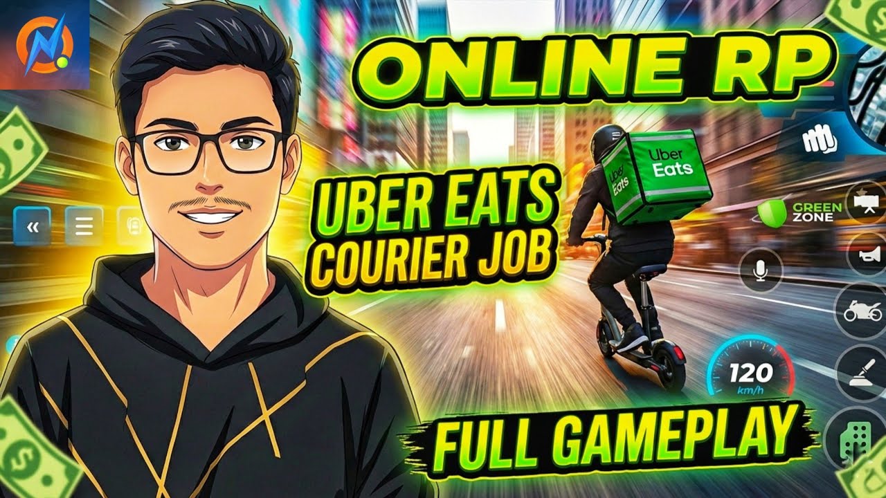 Best Beginners Job Uber Eats Courier Delivery in Online RP 🛵 | Full Guide