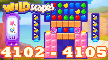 Wildscapes Level 4102  - 4105 HD Gameplay Walkthrough | 3 match puzzle | android | IOS | 4103 | 4104