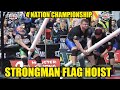 Flag Hoist at  Strongman 4 Nation Championship