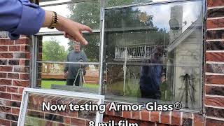 2019 Test of 8 mil Armor Glass versus bare glass and 4 mil film