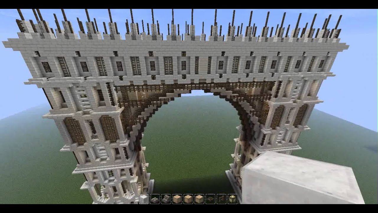 Minecraft:The Castle Gate Design - YouTube
