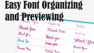 Organizing & Previewing Fonts screenshot 3