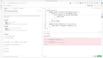 LeetCode 1550 | Three Consecutive Odds | Array | 2 Solutions | Jav