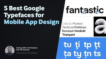 Best Google Fonts for Mobile App Design - 4 New Discoveries