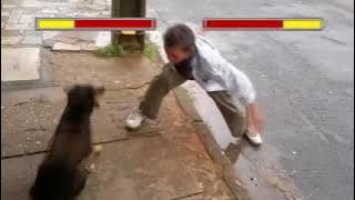 Cachorro Vs Bebado Ao som de Mortal Kombat