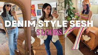 DENIM STYLING SESH - FRESH OUTFIT FORMULAS TO TRY!