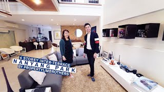 Nanyang Park: $3.68M 3.5 Storey Inter-Terrace | 999-year leasehold | Home Tour (Melvin & Eunice)
