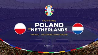 Poland vs Netherlands - UEFA EURO 2024 | Group D - 2024 Full Match 4K - FC 24 Simulation