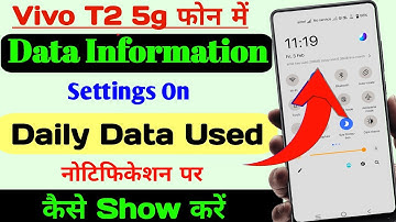 Vivo t2 5g data usage settings, vivo t2 5g enable daily data used, vivo t2 5g show daily data usage